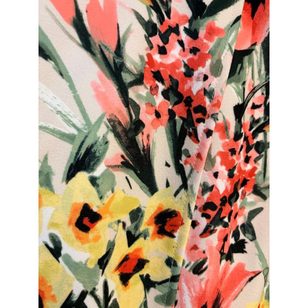 Tommy Hilfiger Vibrant Floral Print Sleeveless A-Line Dress Size 12 - Picture 9 of 12